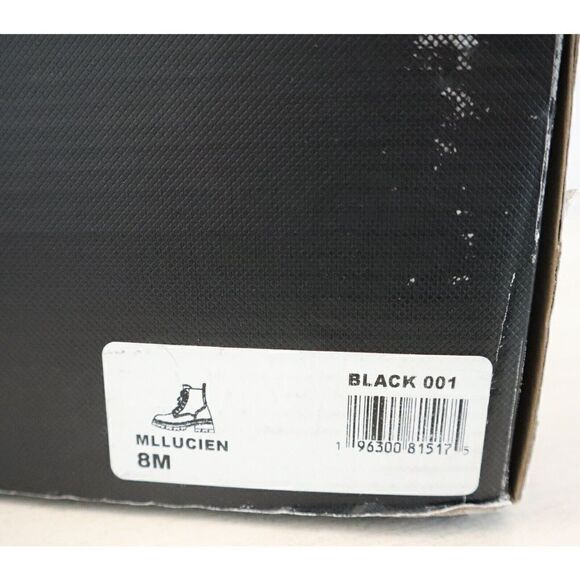 Marc Fisher LTD Women's Sz 8M Black Mllucien Leather Lug Sole Ankle Boots - Picture 8 of 8